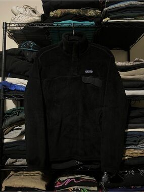 Patagonia Black High-Pile Fleece Pullover